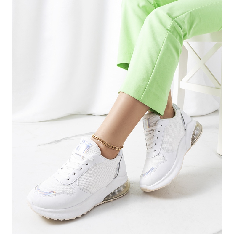 Tierney white sports sneakers 1 Tierney white sports sneakers 1