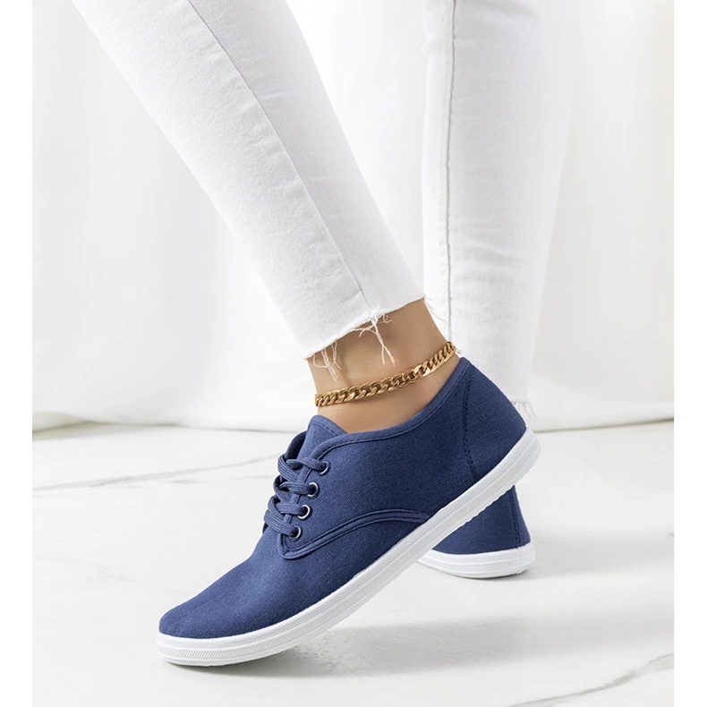 Wallen navy blue sneakers 1