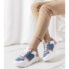 Pottin women's blue sneakers white pink 1
