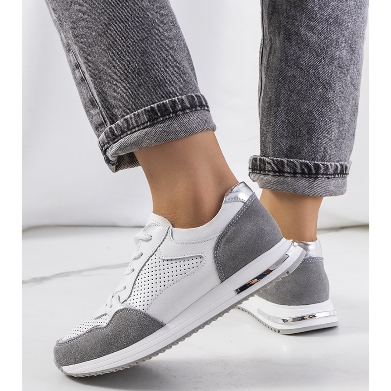 Zaira white leather sneakers 1 Zaira white leather sneakers 1