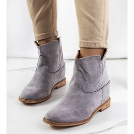 Zoki gray ankle boots grey 1