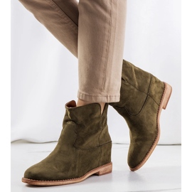 Zoki green ankle boots 1