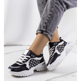Women's black and white Florival sneakers 1