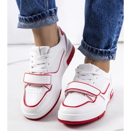 Women's red Kadie sneakers white 1 Women's red Kadie sneakers white 1