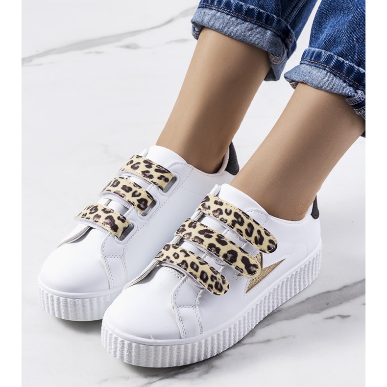 White Pitmerden sneakers golden 1