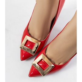 Red lacquered Cravos heels 1