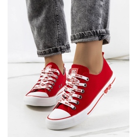 Red classic sneakers Big Star KK274104 1
