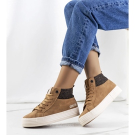 Brown insulated sneakers Big Star II274145 1
