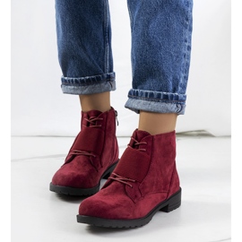 Manoella maroon boots claret red red 1