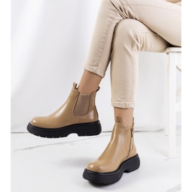 Brown Cromer boots beige 1