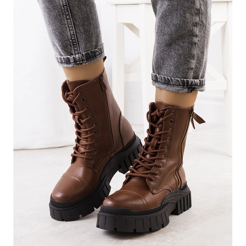 Brown Leeside boots 1