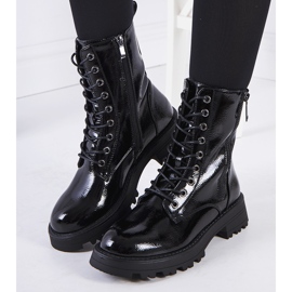 Black Worcester eco-leather trappers 1