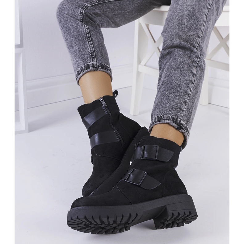 Black eco-suede boots from Leurbost 1 Black eco-suede boots from Leurbost 1