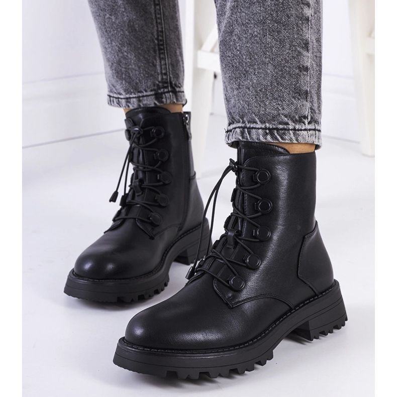 Black eco-leather boots from Cesterfield 1