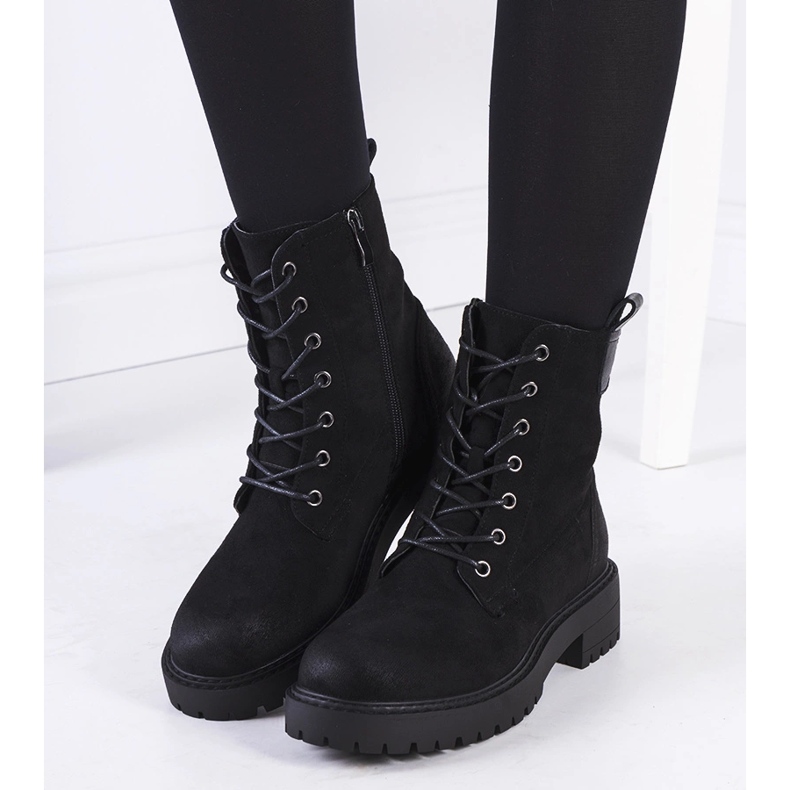 Black eco-suede boots from Wellspring 1