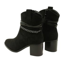 M.Daszyński Women's suede boots insulated with black chain 4 M.Daszyński Women's suede boots insulated with black chain 4