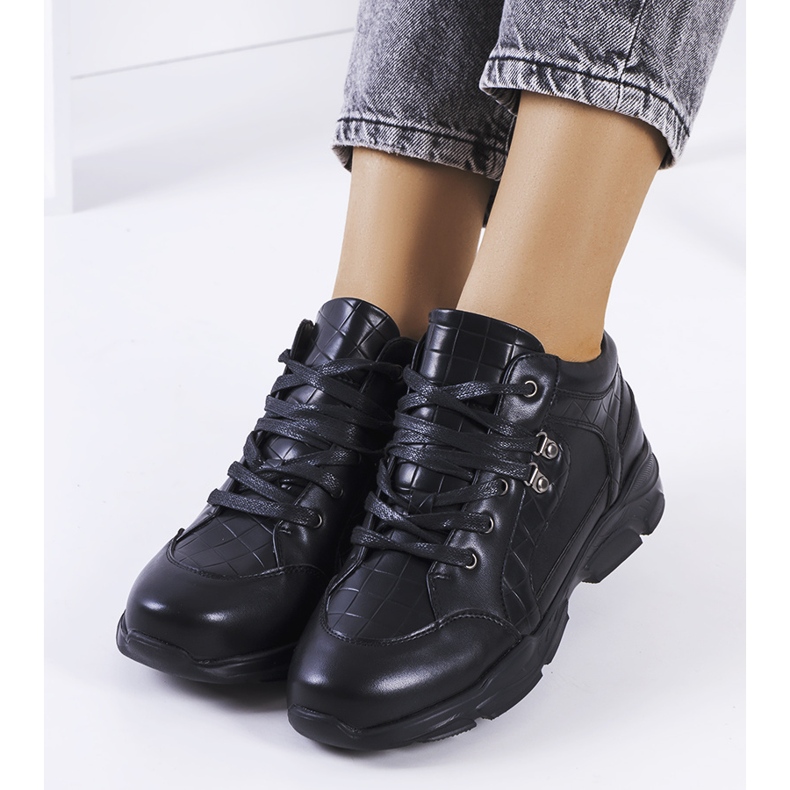 BM Black sneakers with a thick Chiphury sole 1 BM Black sneakers with a thick Chiphury sole 1