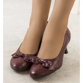 Red pumps with a Repina bow 2