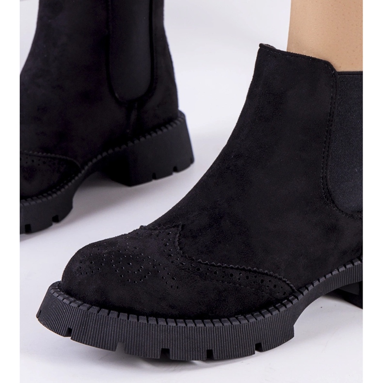 Black Chelsea boots on a chunky Newsome sole 1