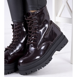 Maroon lacquered Prince boots 1