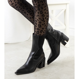 Alanna black cowboy boots 1