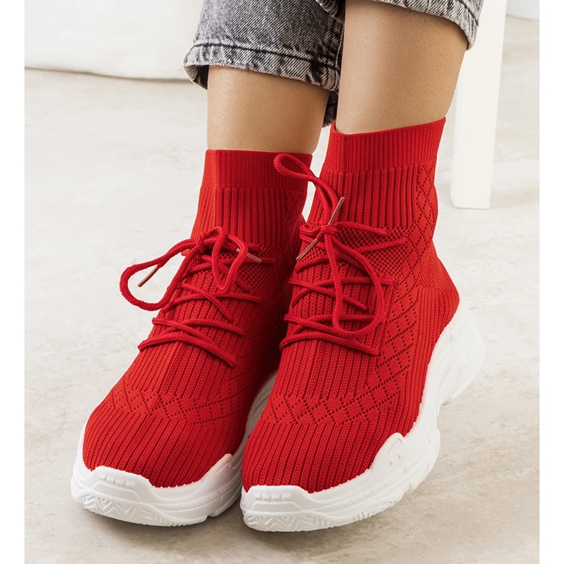 Red Dowden socks 1