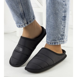 Big Star Black women's insulated slippers KK274602 1