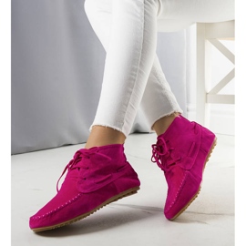 BM Pink Lalo eco-suede boots 1