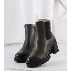 PA1 Green high-heeled boots from Selima 1