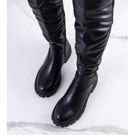 PA1 Black boots on the Khadim platform 1