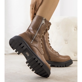 Dark beige boots by Enoksen 1