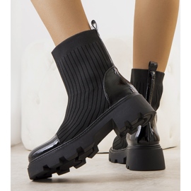 PA1 Black boots with a flexible Edelmi upper 2