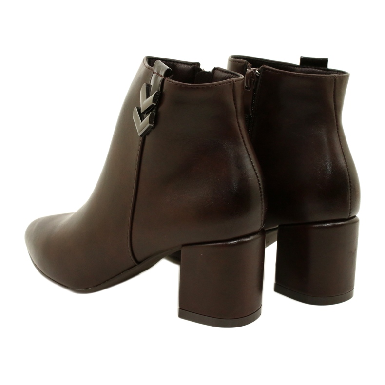 M.Daszyński Women's boots for a brown insulated slider 3 M.Daszyński Women's boots for a brown insulated slider 3