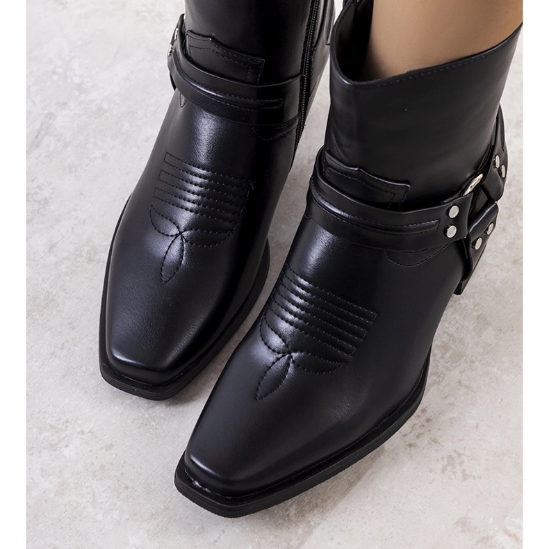 Black Libiti cowboy boots 1
