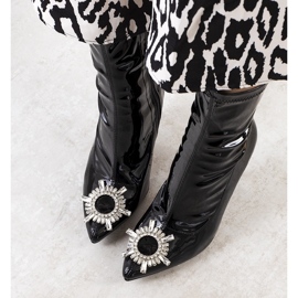 Black patent leather boots by Otto 1