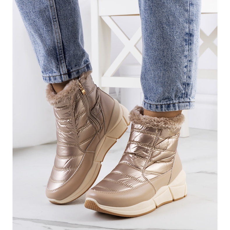 Lago golden snow boots beige 1
