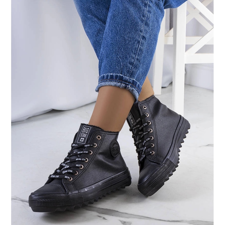 Black insulated sneakers Big Star EE274110 1