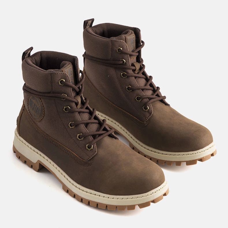 Brown men's hiking boots Big Star KK174204-804 1 Brown men's hiking boots Big Star KK174204-804 1