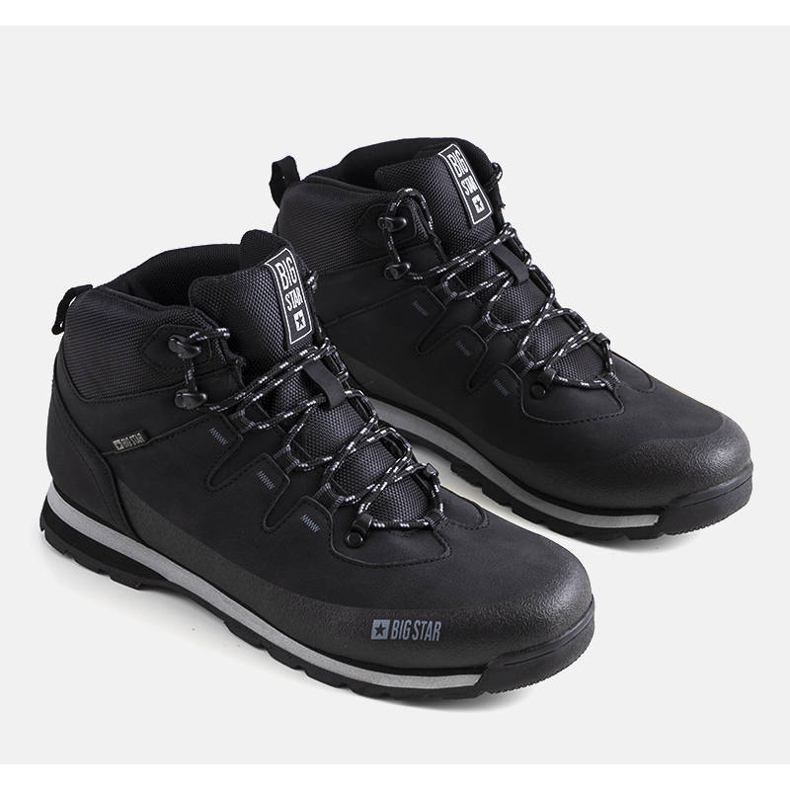Black men's Big Star EE174437 hiking boots 1 Black men's Big Star EE174437 hiking boots 1