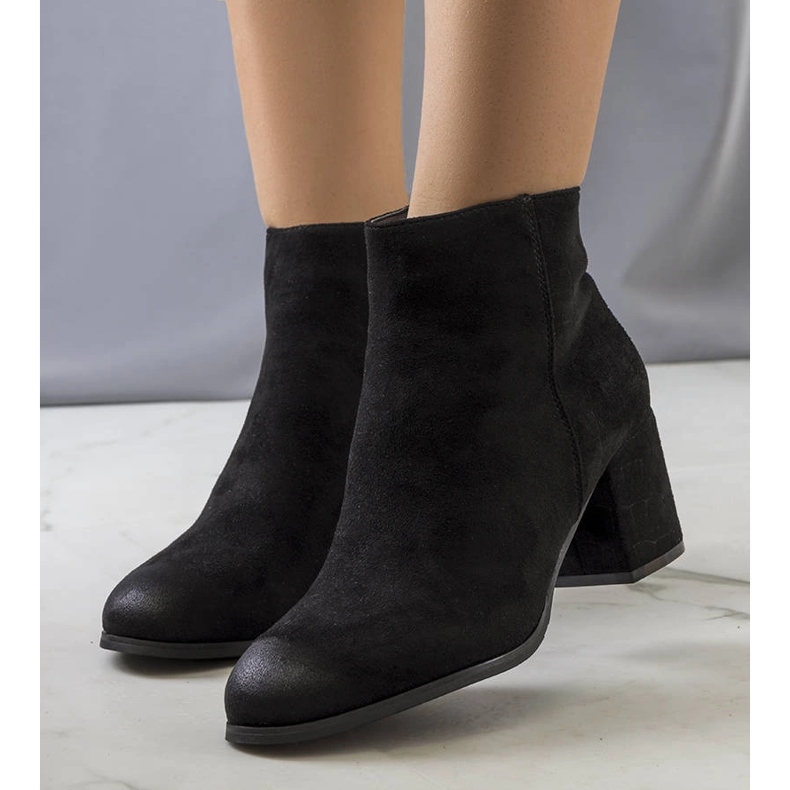 Black ankle boots on the Silas post 1