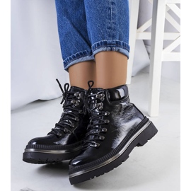 Black patent Grosio boots 1