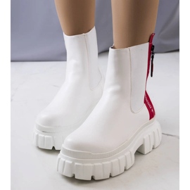 White patent leather boots from Casta 1