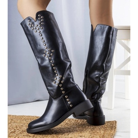 Black studded boots from Danilo 1