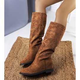 Camel wedge boots Mercato brown 1