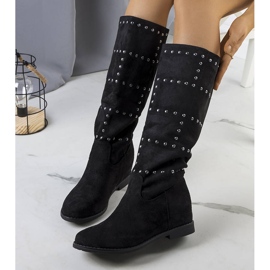 PA1 Black boots on the wedge Mercato 1