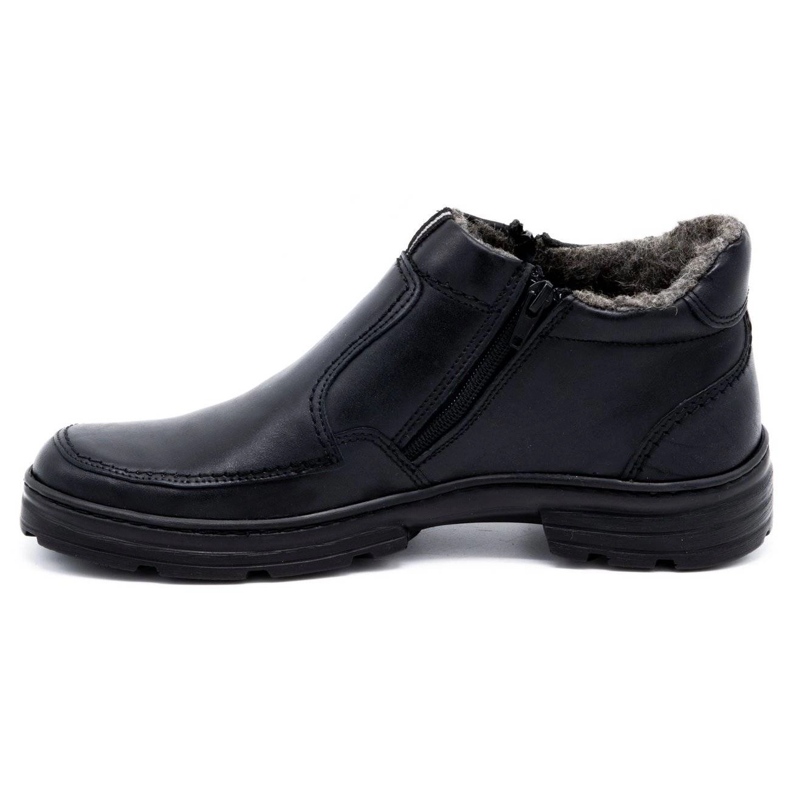 Joker Men's winter leather shoes 286J black 1
