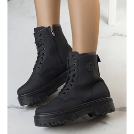 Dirk matt black hiking boots 1