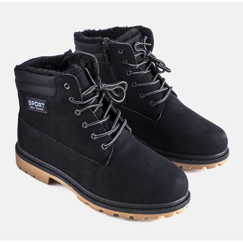 Men's black insulated boots from North 1 Men's black insulated boots from North 1