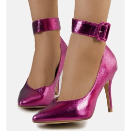 Pink metallic Janin heels multicolored 1