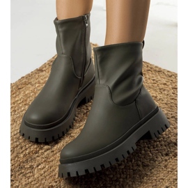 Basil green insulated boots 1